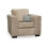 Nancy Beige Fabric 2+1 Seater Sofa Set 4