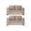 Nancy Beige Fabric 2+2 Seater Sofa Set 2