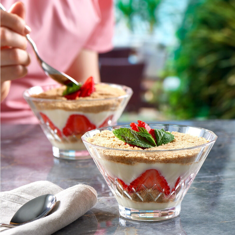 6Pcs Glass Ice Cream Dessert Serving Bowls Cups on OnBuy