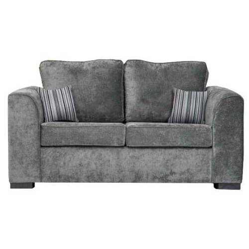 Nancy Grey Fabric 2 Seater Sofa 1