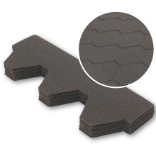 (Graphite, Hexagonal Shape) Premium Bitumen Roof Felt Shingles Heavy Duty Asphalt Roof Shingles