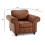 Oakland Tan Suede Armchair 3