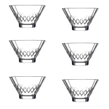 (170ml) 6Pcs Glass Ice Cream Dessert  Serving Bowls Cups