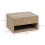 Homcom HOMCOM Floating Bedside Table Set of 2 with Drawer Natural 2