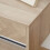 Homcom HOMCOM Floating Bedside Table Set of 2 with Drawer Natural 8