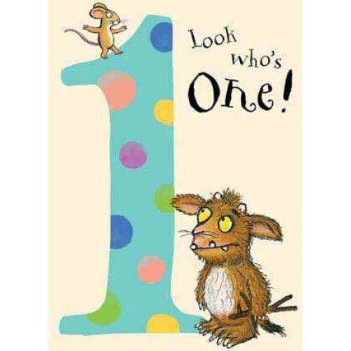 Gruffalo The Gruffalo Age 1 Birthday card 1