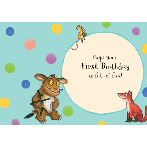 Gruffalo The Gruffalo Age 1 Birthday card 2