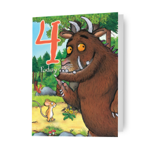 The Gruffalo Age 4 Birthday Card