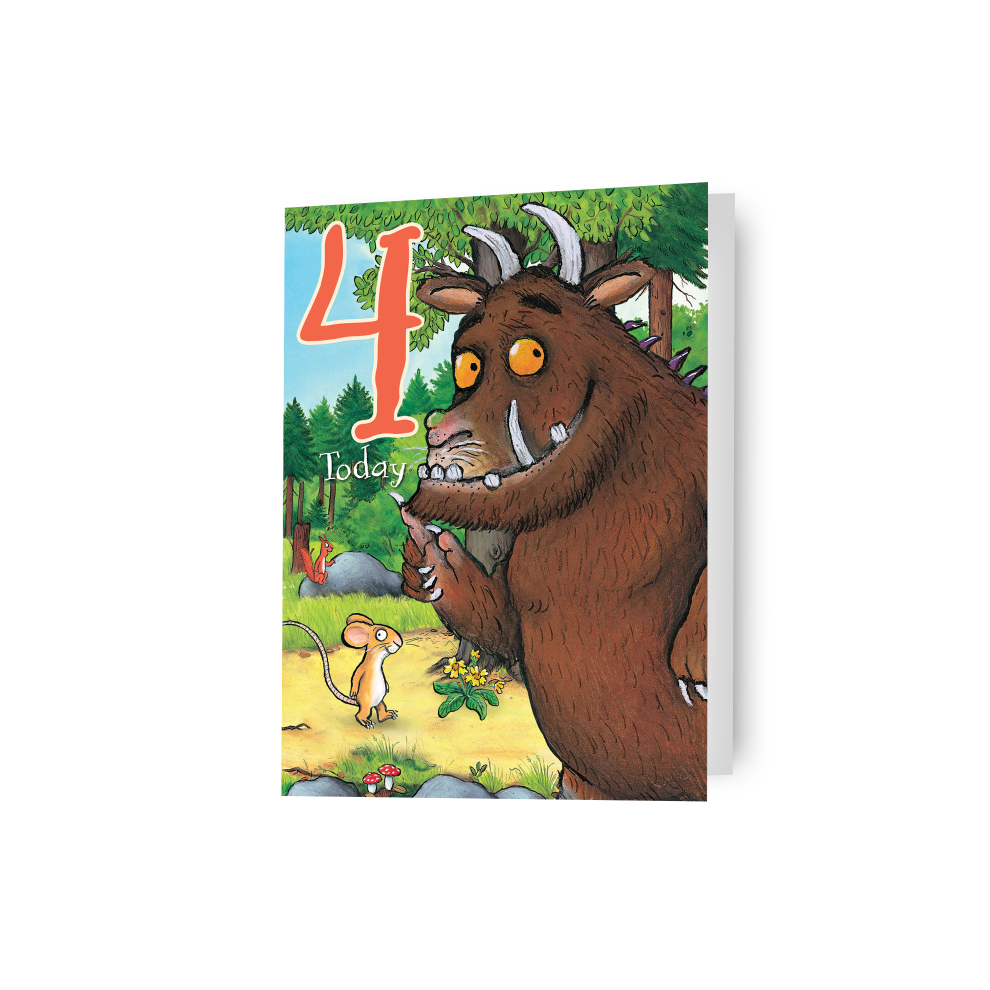 Gruffalo The Age 4 Birthday Card