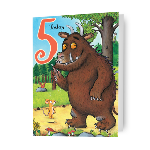 Gruffalo The Gruffalo Age 5 Birthday Card