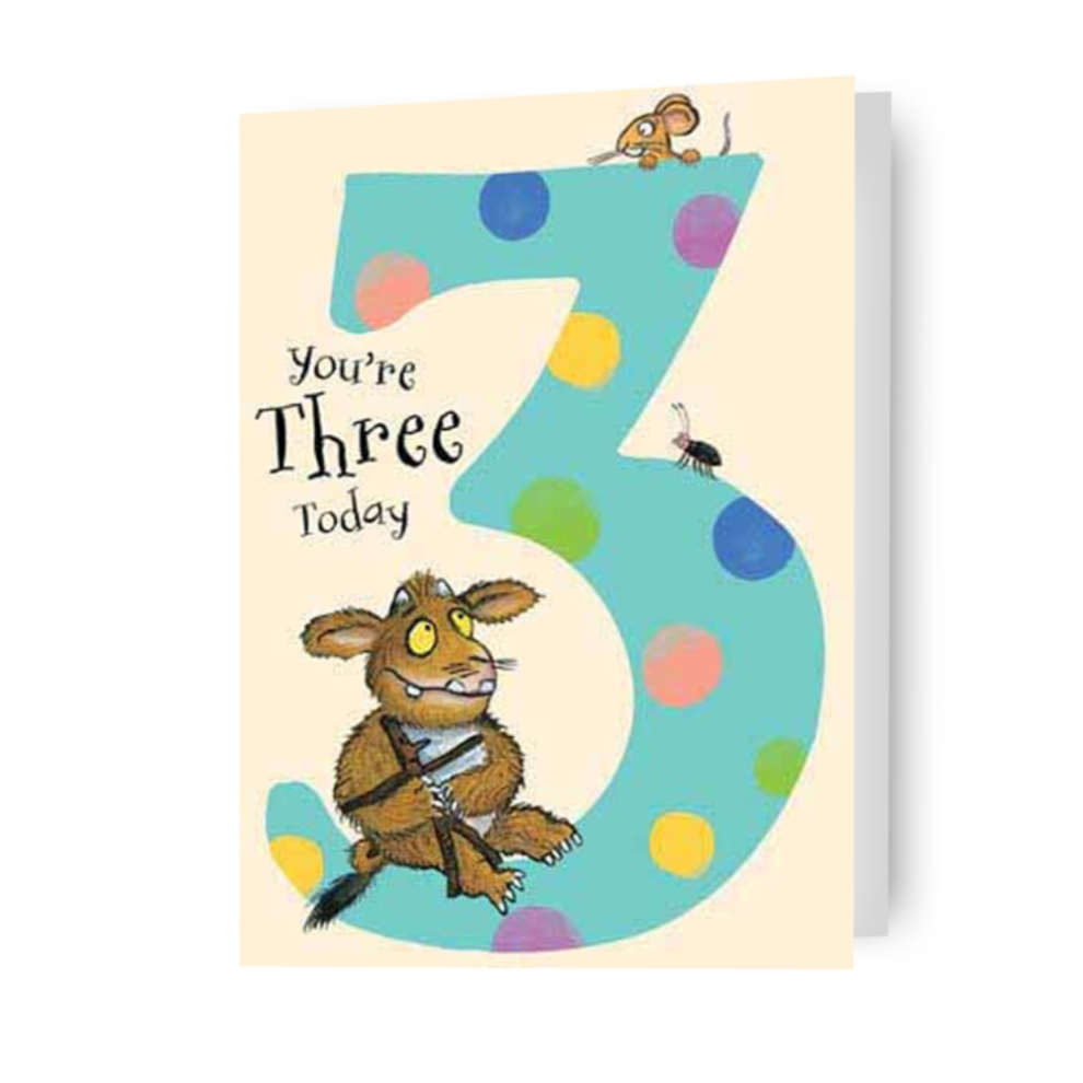 Gruffalo The Age 3 Birthday Card