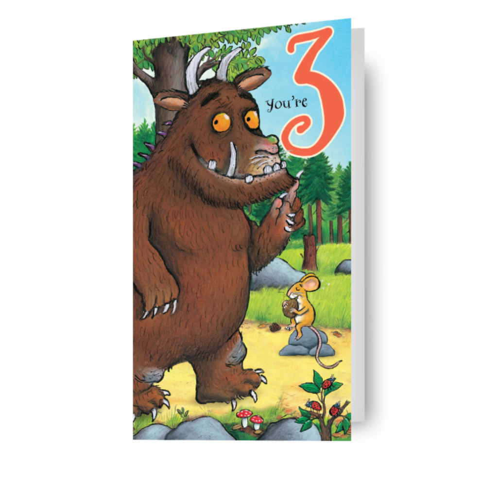Gruffalo The Age 3 Birthday Card