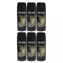 6 x AXE (LYNX) Gold Oud Wood & Fresh Vanilla 150ml Deodorant Body Spray
