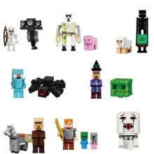 (16PCS Type B) Minecraft MiniFigures My World Series Characters Building Kits Kids Toys