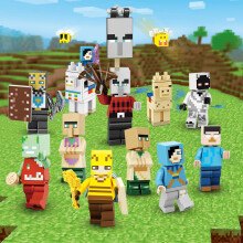 (14 pièces) Minifigurines Minecraft – Personnages de la série My World – Kits de construction – Jouets pour enfants