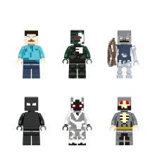 (6 pièces) Minifigurines Minecraft – Personnages de la série My World – Kits de construction – Jouets pour enfants