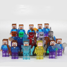 (16PCS Type C) Minecraft MiniFigures My World Series Characters Building Kits Kids Toys