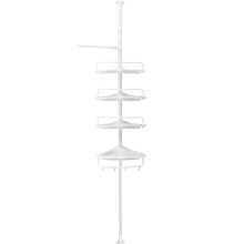 4 Tier Telescopic Bathroom Wall Corner Shelf Rack Shower Caddy Storage Organizer