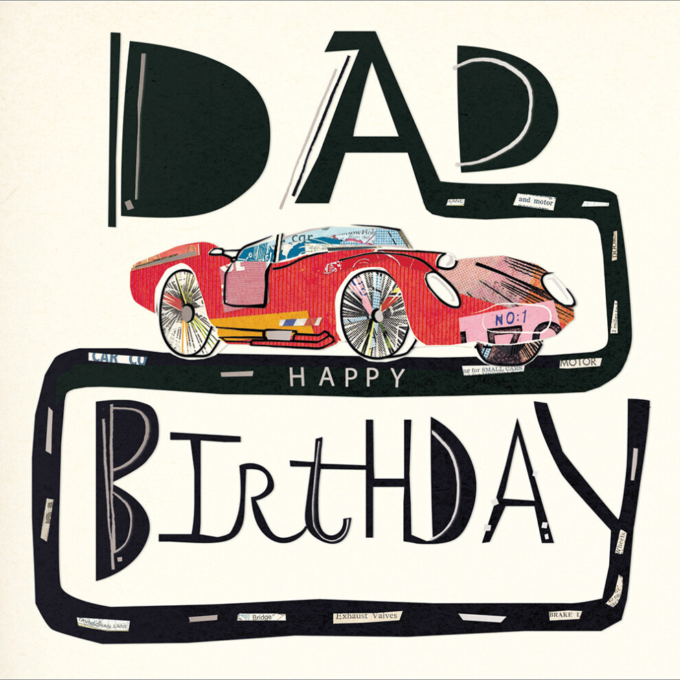 Happy Birthday Dad Art Deco Birthday Greeting Card Mambo Range Cards