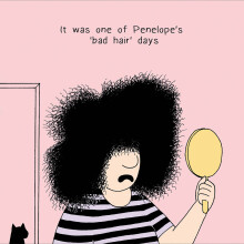 Funny Penelope & Friends Bad Hair Days Greeting Card Woodmansterne Cards