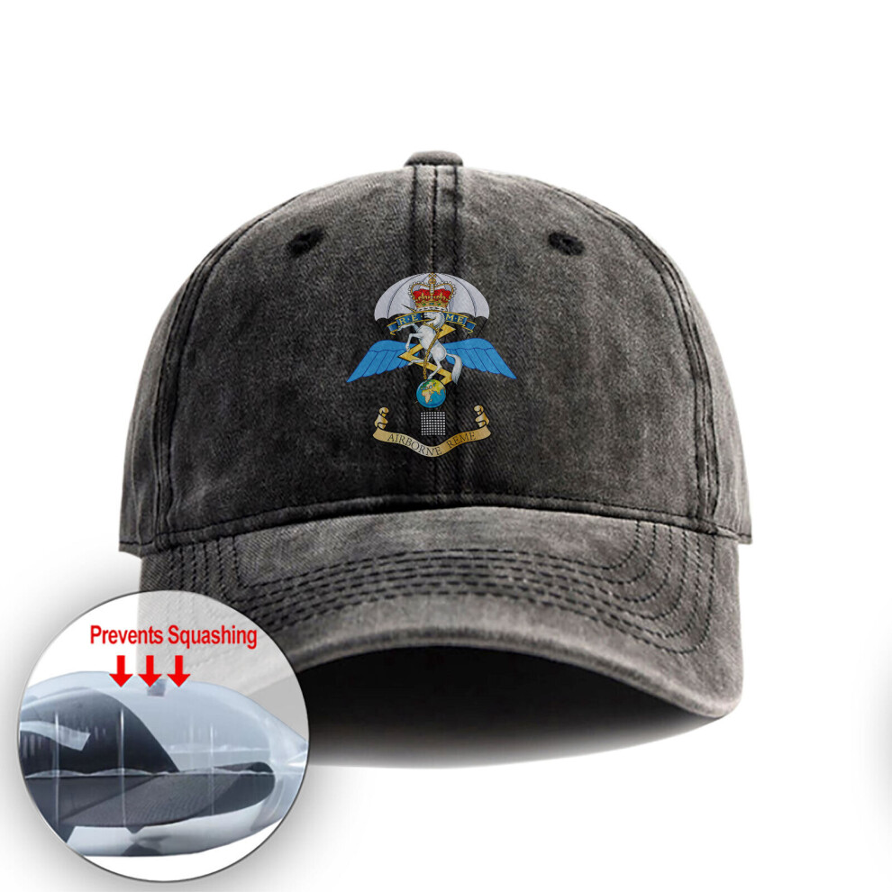 Fymnsi Vintage Airborne Royal Reme Baseball Cap Unisex Denim Hat Adjustable Dad Hats