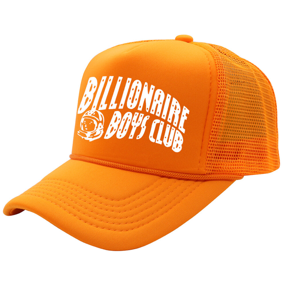 Billionaire Boys Club Adjustable Unisex Mesh Truck Cap Baseball Hat Peaked Cap-orange-Adjustable ?56-58cm?