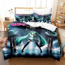 (Style 15, Single(135X200CM/2PCS)) Hatsune Miku Bedding Single Double Duvet Cover UK