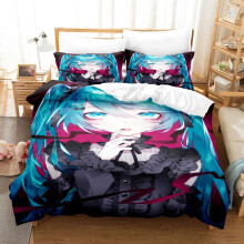 (Style 06, Single(135X200CM/2PCS)) Hatsune Miku Bedding Single Double Duvet Cover UK