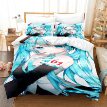 (Style 22, Single(135X200CM/2PCS)) Hatsune Miku Bedding Single Double Duvet Cover UK
