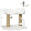 PawHut PawHut Cat Tree Tower Scratcher with Bed for Indoor Cats, White 2