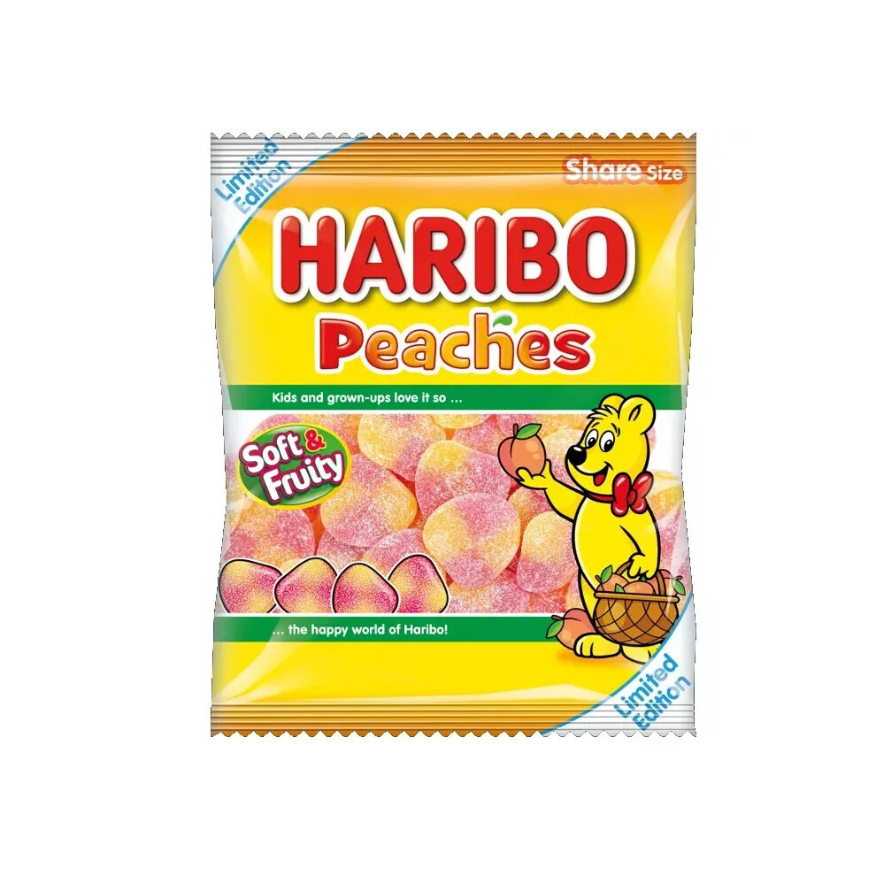 Haribo Peaches Limited Edition, 160g Share Size