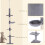 PawHut PawHut Floor to Ceiling Cat Tree 5-Tier Climbing Tower Scratching Post Grey 13