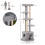 PawHut PawHut Multi-level Cat Tree Tower with Condo Scratching Post, 150cm, Grey 2