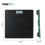 Digital Bathroom Scale High Precision Backlit LED Display - BLACK-4314 4