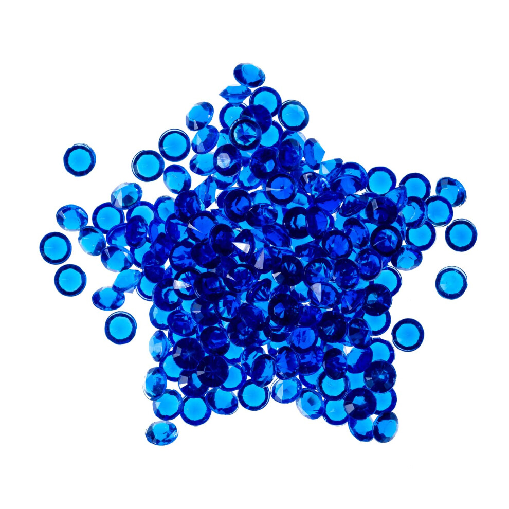 (Royal Blue, 6000pcs) Table Scatters Acrylic Crystals Bling Diamond Wedding Rhinestones Confetti for Table Centerpiece Birthday Party Table Decoration Vase Filler
