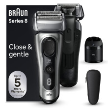 Braun Series 8 Electric Shaver for Men, 4+1 Shaving Elements & Precision Long Hair Trimmer, SmartCare Center, Wet & Dry Electric Razor