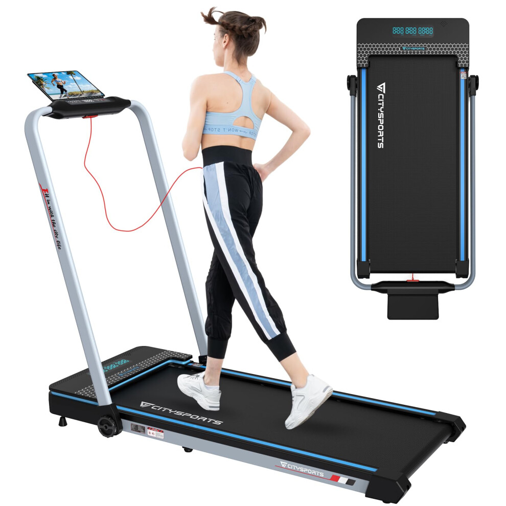 Photos - Treadmill CITYSPORTS Folding for Home,Under Desk Portable Walking Pad,2HP Foldable with App&Remote Contr