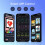 Divoom Times Gate Pixel Art Informative Display,WIFI 5pcs 128 * 128 IPS Screen,LED Digital Clock Lights 3
