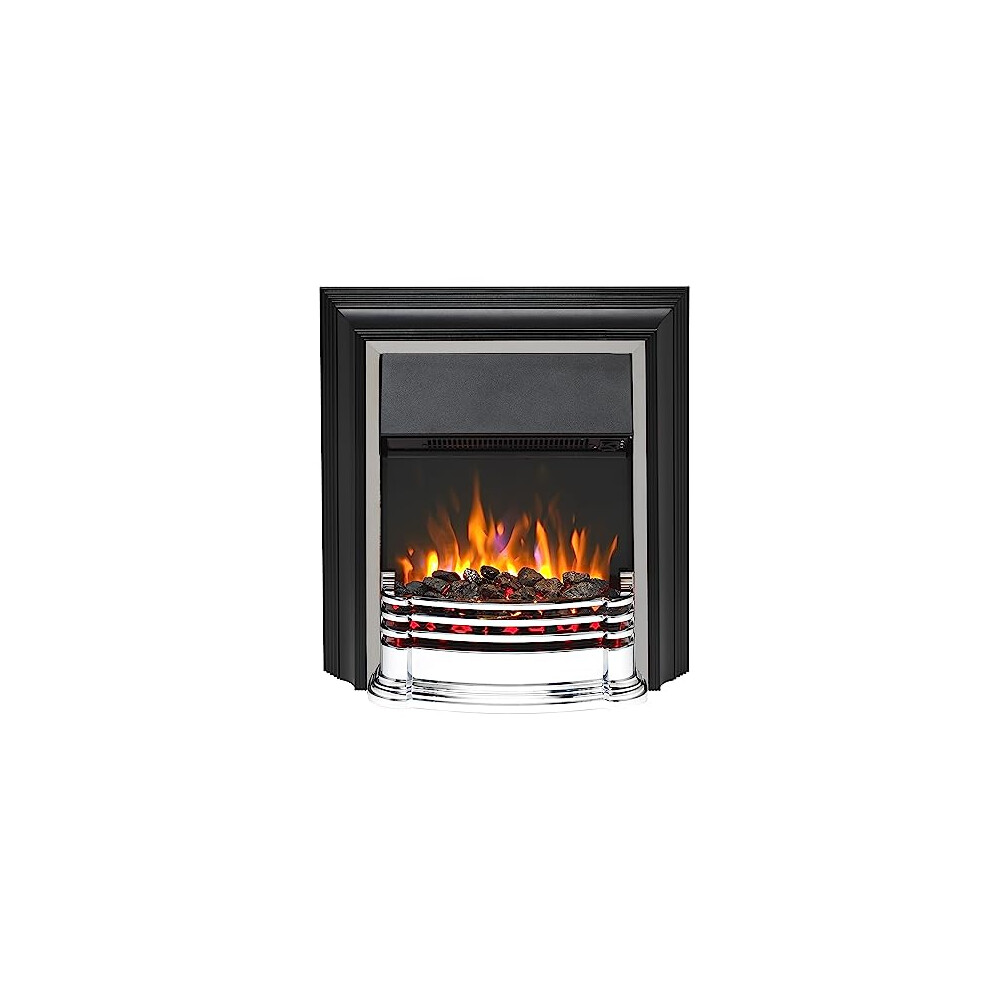 Dimplex Detroit Deluxe Optiflame Freestanding Fire, Electric Fireplace with LED Flame Effect, Variable Flame Brightness