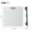 Digital Bathroom Scale High Precision Backlit LED Display - WHITE-4315 5