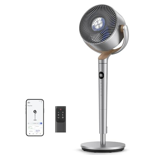 Dreo 40 Inch Smart Standing Fan, 23dB Silent Pedestal fans for
