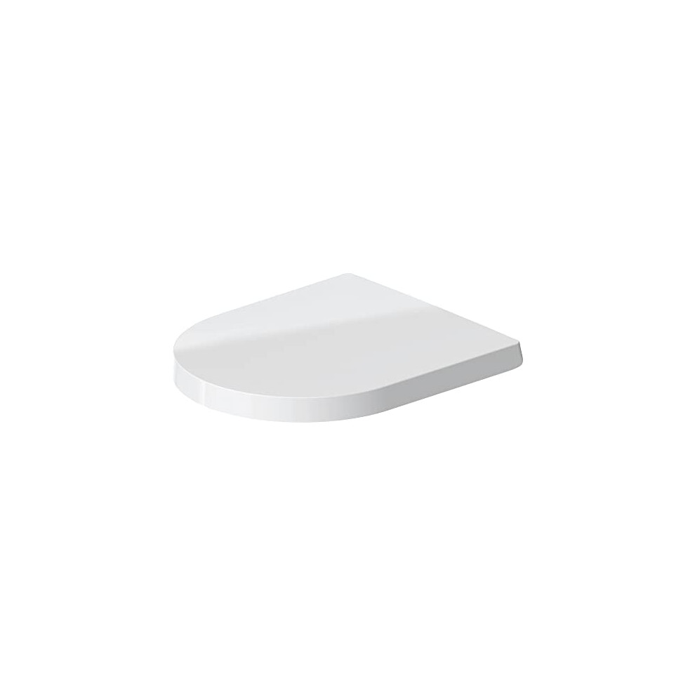 Duravit Toilet Seat Me By Starck (Compact), Soft Close Toilet Seat, Urea Thermoset Toilet Lid, Toilet Cover With Stainless Steel Hinges 4053424307244