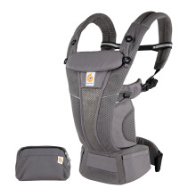 Ergobaby Omni Breeze Carrier for Newborns, from Birth to 20.4 kg, 4 Positions, SoftFlex Mesh, Ergonomic Baby