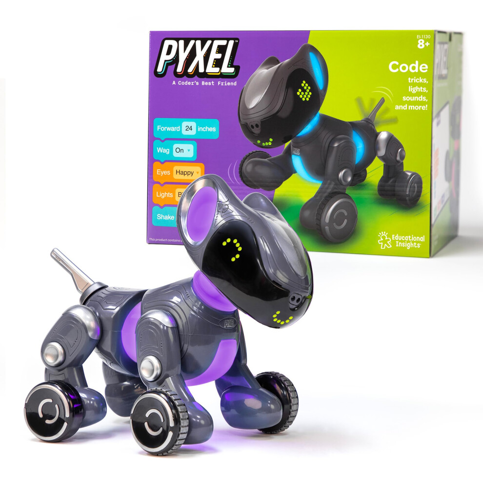 Educational Insights Learning Resources Pyxel Coding Pet Blockly & Python Coding Languages Robotics Stem Programmable Interactive,