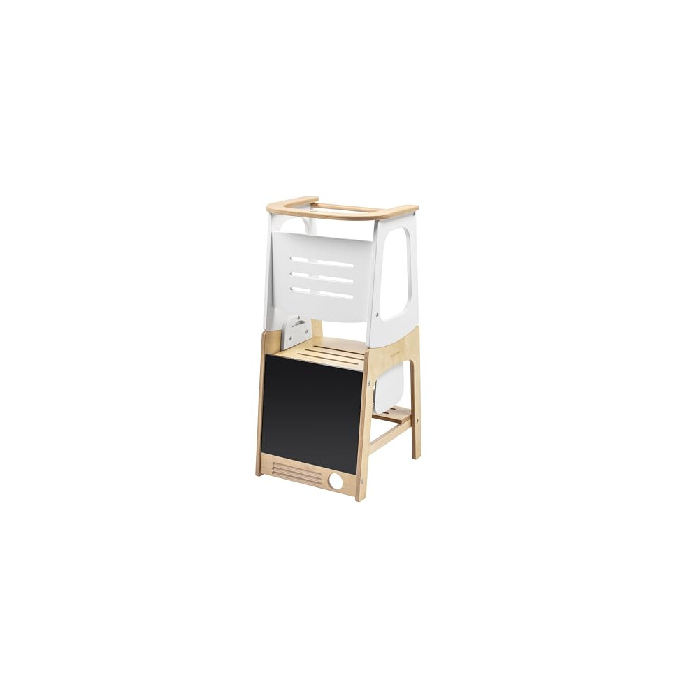 Maxi-Cosi Toucan 3-In-1 Learning Tower, Montessori Toddler Step Stool, 1.5-99+ Years, 10-150 Kg, 3 Heights, Transforms Into Table & Chair,