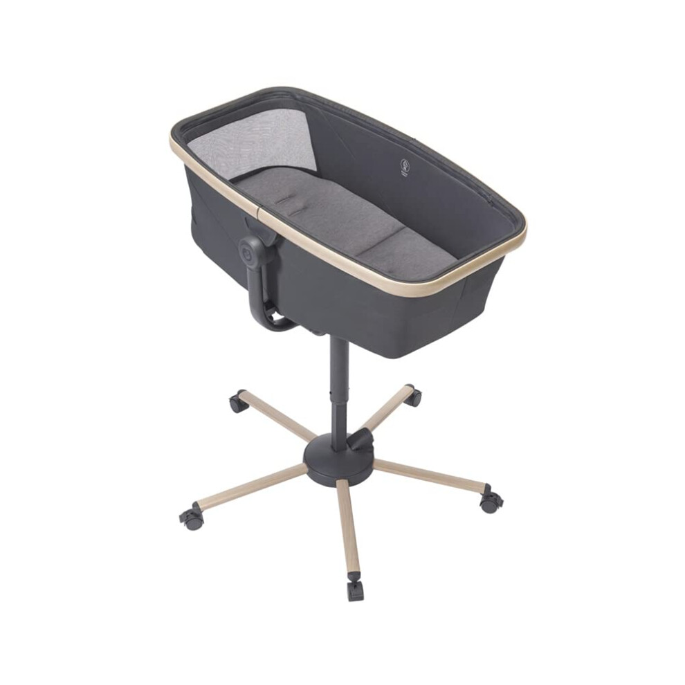 Maxi-Cosi Alba All In 1 Bassinet, Baby Bassinet, Reclining Bassinet And Highchair, 100% Recycled Fabrics, 0 Months - 3 Years (15Kg)