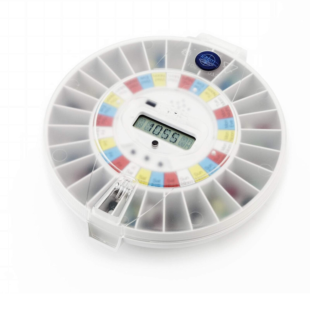 Pivotell Advance Clear Lid Automatic Pill Dispenser With 24 Alarms - Enhanced Security Technology Trusted By The Nhs