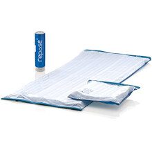 Repose - Repose Pressure Relieving Single Mattress Overlay, Cushion and Manual Pump - Inflatable Pressure Mattress and Cushion