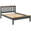 Seconique Monaco 4ft Bed Low Foot End Dark Grey Oak Effect 2