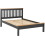 Seconique Monaco 4ft Bed Low Foot End Dark Grey Oak Effect 3